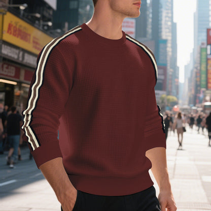 Casual Men's Loose Round Neck Sweater Thin